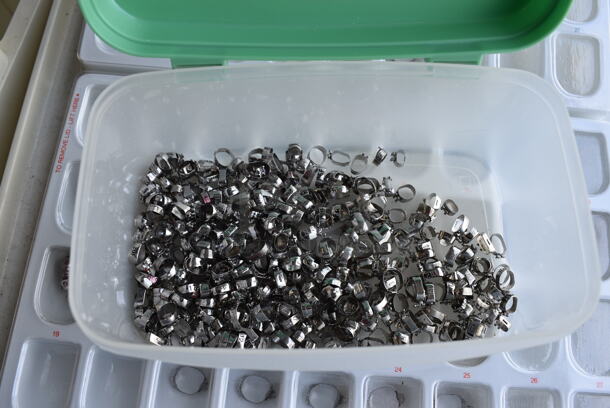 2 Trays and 1 Clear Poly Bin of Teeth Bands. 10.5x6.5x1 and 6.5x4x3. 3 Times Your Bid! - Image 4 of 4