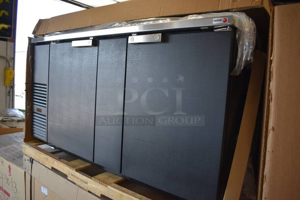BRAND NEW! 2017 Fagor Model FDD-69-N Stainless Steel Commercial 2 Door Back Bar Cooler w/ Beer Tower. 115 Volts, 1 Phase. 69.5x29x37. Tested and Working! - Image 2 of 11