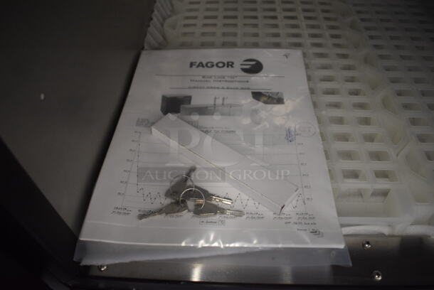 BRAND NEW! 2017 Fagor Model FDD-69-N Stainless Steel Commercial 2 Door Back Bar Cooler w/ Beer Tower. 115 Volts, 1 Phase. 69.5x29x37. Tested and Working! - Image 7 of 11