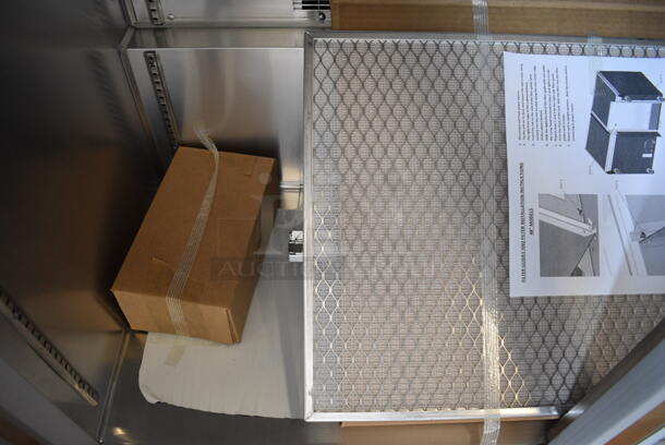 BRAND NEW! Silver King Model SKR48 Stainless Steel Commercial 2 Door Undercounter Cooler. 115 Volts, 1 Phase. 48x31x29. Tested and Working! - Image 9 of 12