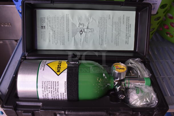 Oxygen Tank in Black Poly Case. 15x7x6 - Image 2 of 6