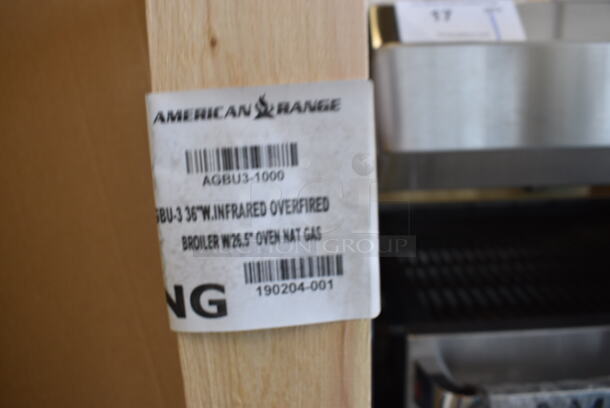 BRAND NEW! American Range Model AGBU-3 Stainless Steel Commercial Natural Gas Powered Vertical Broiler w/ Oven. 36x39x55 - Image 5 of 10