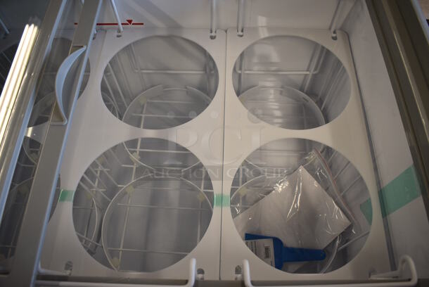 BRAND NEW! Excellence Model HB-14HCD Metal Commercial Chest Freezer Merchandiser w/ 2 Sliding Lids. Comes w/ Canopy Installation Addition! Stock Picture Used As Gallery. 110-120 Volts, 1 Phase. 51x27x30. Tested and Working! - Image 6 of 12