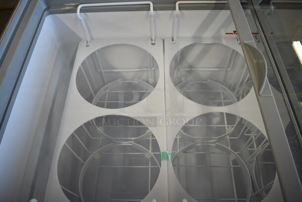 BRAND NEW! Excellence Model HB-14HCD Metal Commercial Chest Freezer Merchandiser w/ 2 Sliding Lids. Comes w/ Canopy Installation Addition! Stock Picture Used As Gallery. 110-120 Volts, 1 Phase. 51x27x30. Tested and Working! - Image 9 of 12