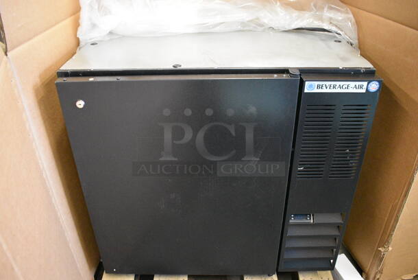 BRAND NEW! Beverage Air Model BB36HC-1-F-B Stainless Steel Commercial Single Door Back Bar Cooler. 115 Volts, 1 Phase. 36x23.5x34.5. Tested and Working!