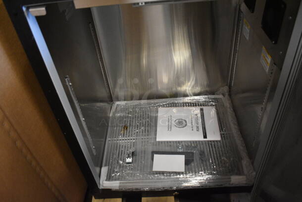 BRAND NEW! Beverage Air Model BB36HC-1-F-B Stainless Steel Commercial Single Door Back Bar Cooler. 115 Volts, 1 Phase. 36x23.5x34.5. Tested and Working! - Image 3 of 11