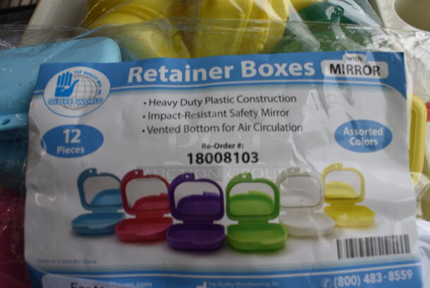 All ONE MONEY! Lot of 2 Bags of Plastic Retainer Boxes. - Image 2 of 4