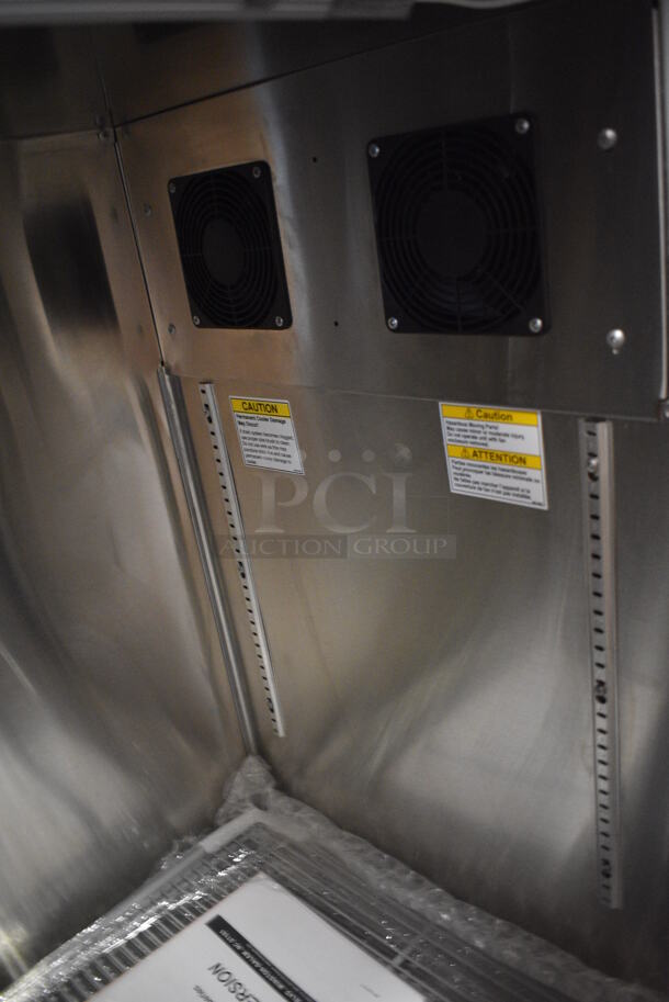 BRAND NEW! Beverage Air Model BB36HC-1-F-B Stainless Steel Commercial Single Door Back Bar Cooler. 115 Volts, 1 Phase. 36x23.5x34.5. Tested and Working! - Image 6 of 11