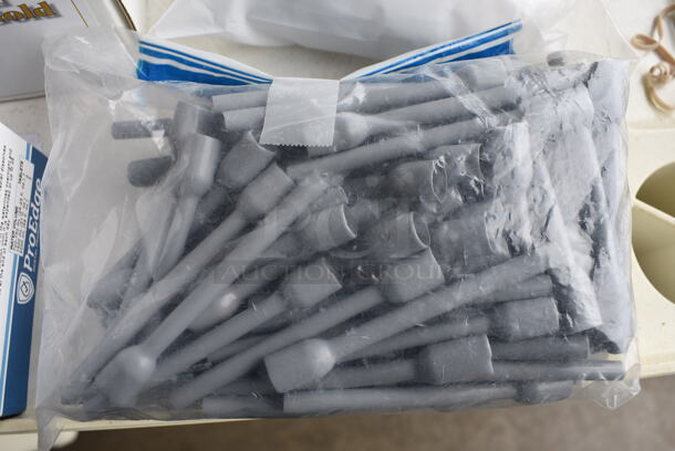ALL ONE MONEY! Lot of Various Items Including Aligner Chews and Cheek Retractor in Blue Poly Bin. 11x12x9 - Image 5 of 8