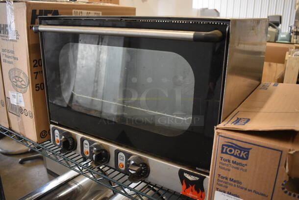 NICE! Vollrath Stainless Steel Commercial Electric Powered Convection Oven w/ View Through Door and Metal Oven Rack. 120 Volts, 1 Phase. 23.5x23x18. Tested and Working! - Image 3 of 7