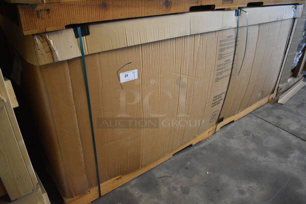 BRAND NEW! 2016 Fagor Model FBB-95-S-SLP-GR Stainless Steel Commercial 3 Door Undercounter Cooler. 115 Volts, 1 Phase. 95.5x29x37. Tested and Working! - Image 10 of 10