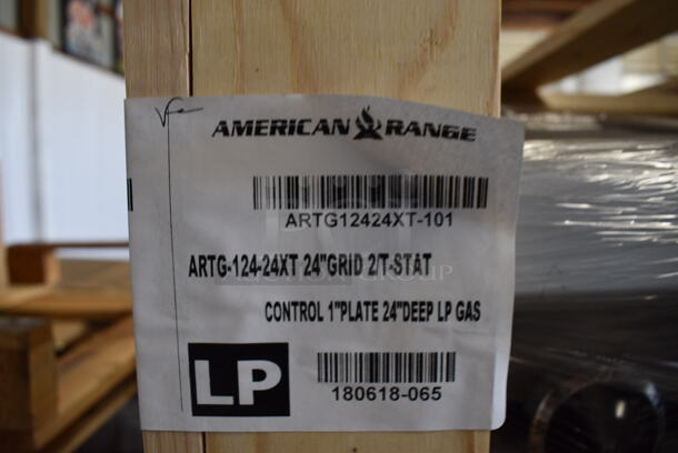 BRAND NEW! American Range Model ARTG-124-24XT Stainless Steel Commercial Propane Gas Powered Flat Top Griddle. 24x33x12.5 - Image 9 of 9