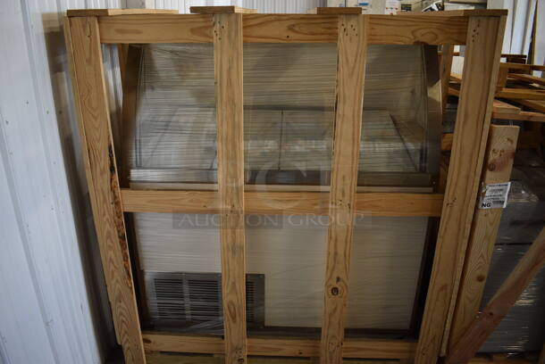 BRAND NEW! Global Refrigeration Model CKDC47VBR-AW Metal Commercial Floor Style Ice Cream Dipping Cabinet. 115 Volts, 1 Phase. 47x32x53. Tested and Working! - Image 2 of 10