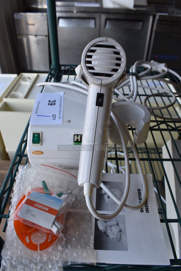 Hilux Model 200 Countertop Visible Curing Light on Stand. 5x9x9