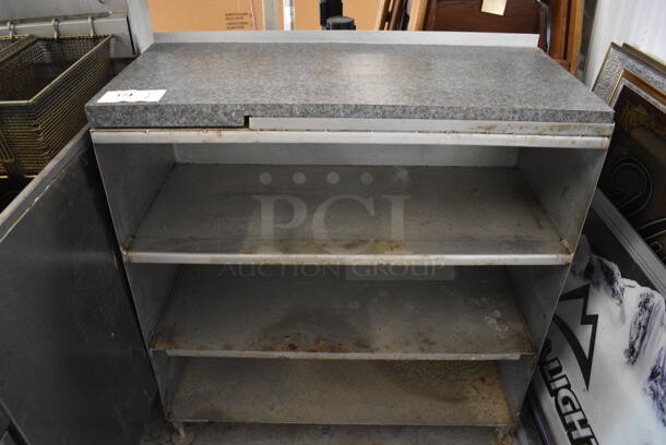 Counter w/ 3 Undershelves. 33.5x15x35.5 - Image 1 of 4