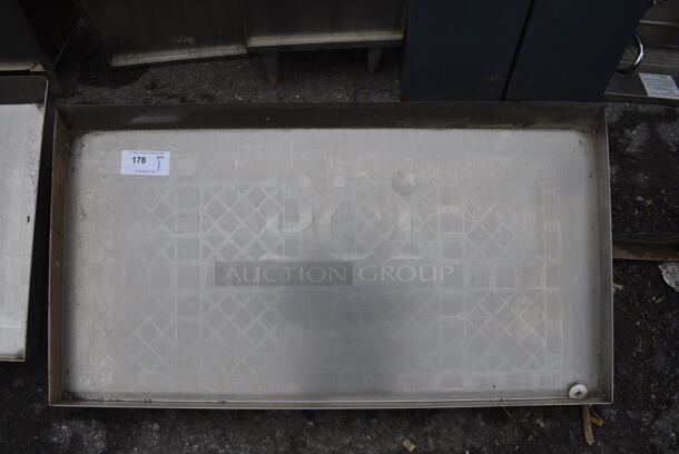 Stainless Steel Shelf w/ Wall Mount Brackets. 44x19x16 - Image 1 of 4