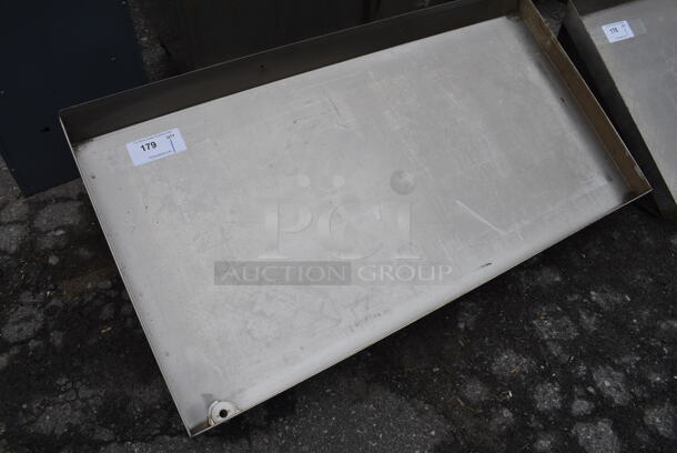 Stainless Steel Shelf w/ Wall Mount Brackets. 44x19x16 - Image 2 of 3