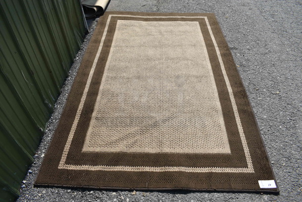 Brown and Tan Rug. 97x60 - Image 1 of 4