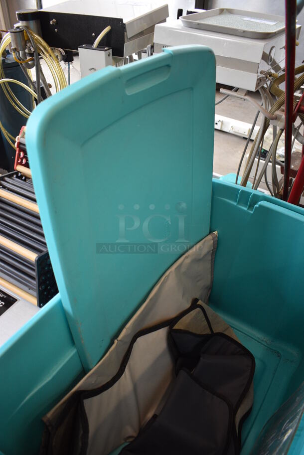 ALL ONE MONEY! Lot of 3 X-ray Aprons and Blue Poly Bin w/ Lid! 19x32x19 - Image 4 of 4