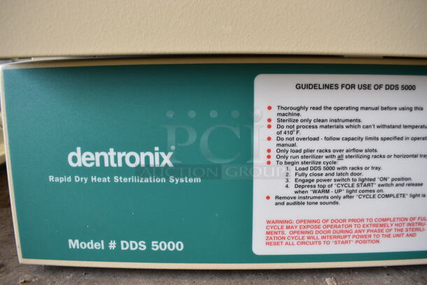Dentronix Model DDS 5000 Metal Countertop Rapid Dry Heat Sterilization System. 19x20x20. Tested and Working! - Image 2 of 8
