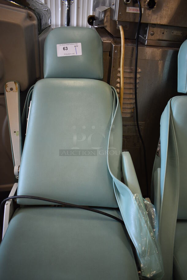 Ritter Model H3L Reclining Green Dentist Chair. 115 Volts, 1 Phase. 24x52x48. Tested and Working! - Image 5 of 7