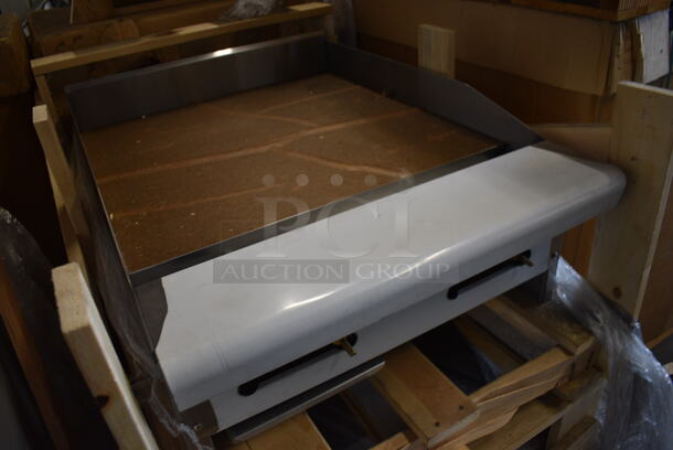 BRAND NEW! American Range Model ARMG-124-24 Stainless Steel Commercial Propane Gas Powered Flat Top Griddle. 24x33x14 - Image 5 of 8