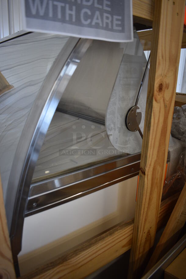 BRAND NEW! Global Refrigeration Model CKDC47VBR-AW Metal Commercial Floor Style Ice Cream Dipping Cabinet. 115 Volts, 1 Phase. 47x32x53. Tested and Working! - Image 8 of 10