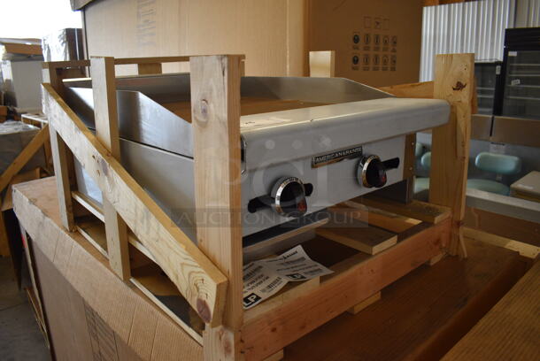BRAND NEW! American Range Model ARTG-124-24XT Stainless Steel Commercial Propane Gas Powered Flat Top Griddle. 24x33x12.5 - Image 2 of 9