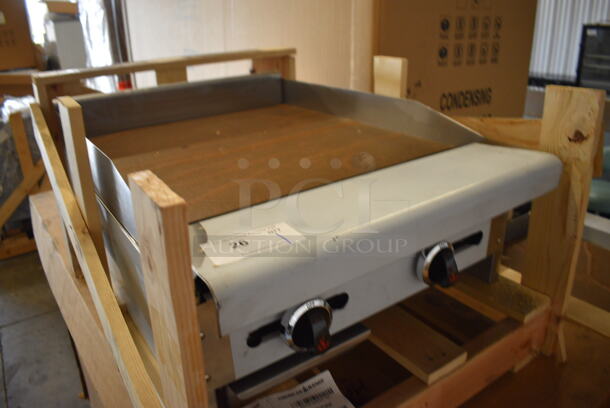BRAND NEW! American Range Model ARTG-124-24XT Stainless Steel Commercial Propane Gas Powered Flat Top Griddle. 24x33x12.5 - Image 3 of 9