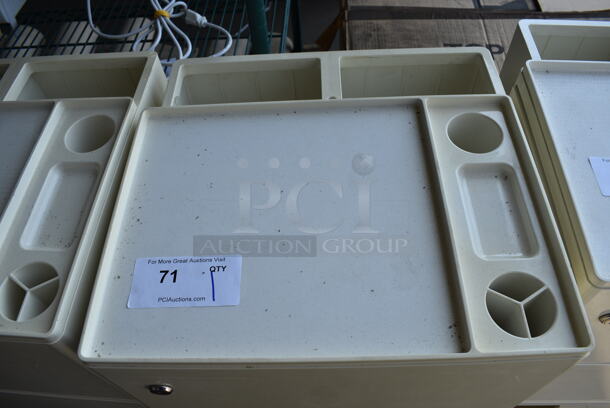 White Poly Cart on Casters. 17x16x31 - Image 4 of 5