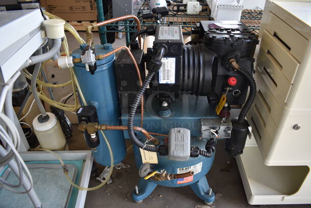 Copeland Model KAT4-0100-CAAN223 Commercial Semi-Hermetic Dental Air Compressor. 115 Volts, 1 Phase. 26x15x27