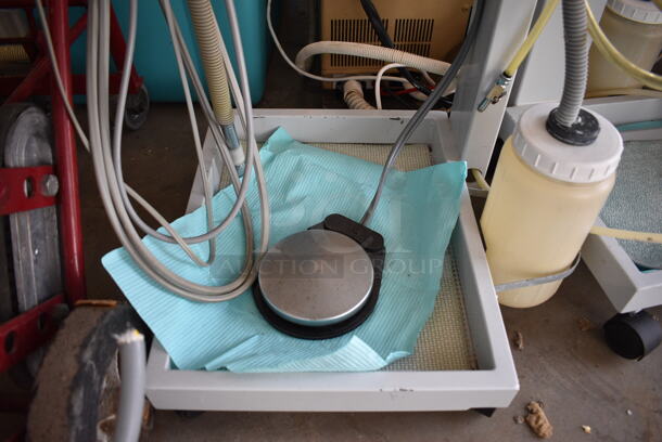 Siemens Floor Style Dental Cart on Casters. 17.5x16x31 - Image 3 of 6