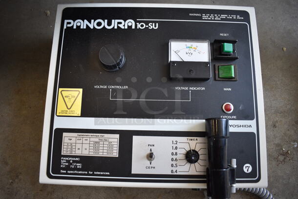 AWESOME! Panoura Model PA810 Metal Commercial Wall Mount X-Ray Apparatus w/ Panoura-10-SU Model PA810 Control Box, Arm and Xray Light Box. Gallery Picture Shows Unit Before Disassembly. Includes 13x40x68, 18x17x59 - Image 8 of 12