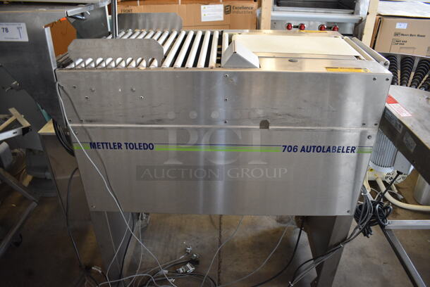 WOW! Mettler Toledo Model 0317 706 Autolabeler Stainless Steel Commercial Floor Style Label Machine. 120/220/240 Volts, 1 Phase. Goes GREAT w/ Items 77 and 79! 52x23x69 - Image 2 of 8