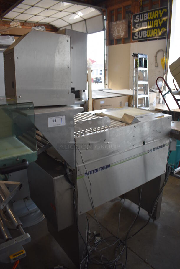 WOW! Mettler Toledo Model 0317 706 Autolabeler Stainless Steel Commercial Floor Style Label Machine. 120/220/240 Volts, 1 Phase. Goes GREAT w/ Items 77 and 79! 52x23x69 - Image 3 of 8