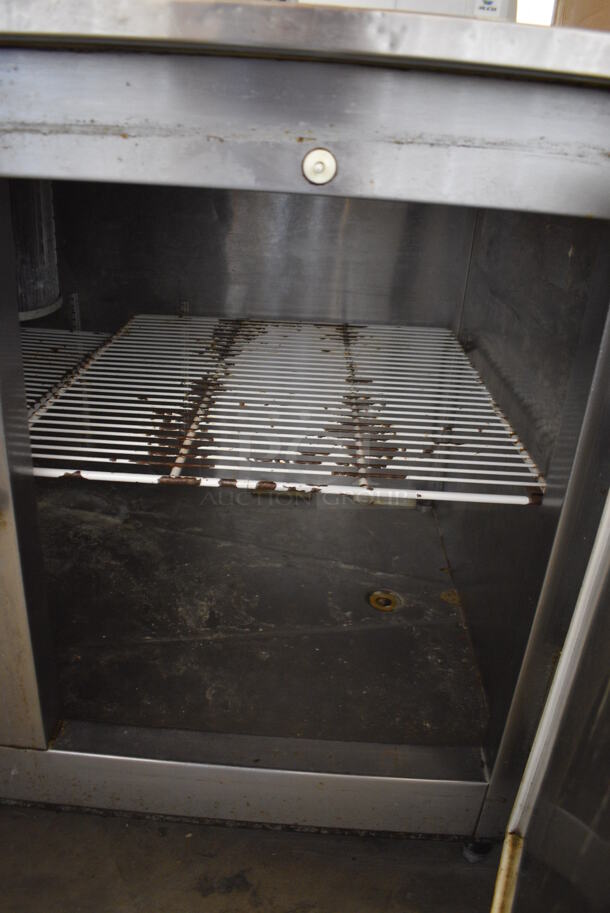 NICE! Stainless Steel Commercial 3 Door Undercounter Cooler. 72x33x36. Tested and Powers On But Does Not Get Cold - Image 4 of 6