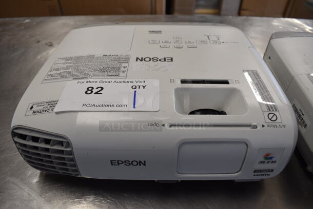 Epson Model H683A LCD Projector. 100-240 Volts, 1 Phase. 12x10.5x3.5
