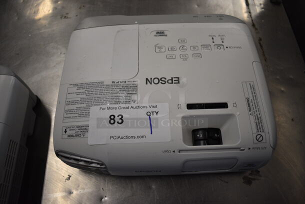 Epson Model H578A LCD Projector. 100-240 Volts, 1 Phase. 12x10.5x3.5 - Image 3 of 4