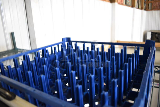 Blue Poly Dish Caddy. 19.5x19.5x4 - Image 2 of 2