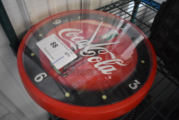 CocaCola Wall Mount Battery Powered Clock. 14x1.5x14 - Image 2 of 3