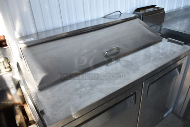 GREAT! Turbo Air Model MST-48 Stainless Steel Commercial Sandwich Salad Prep Table Bain Marie Mega Top on Commercial Casters. 115 Volts, 1 Phase. 48x30x44. Tested and Working! - Image 3 of 7