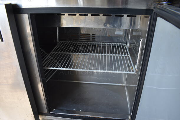 GREAT! Turbo Air Model MST-48 Stainless Steel Commercial Sandwich Salad Prep Table Bain Marie Mega Top on Commercial Casters. 115 Volts, 1 Phase. 48x30x44. Tested and Working! - Image 5 of 7