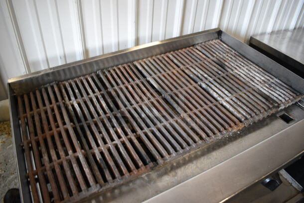 NICE! Stainless Steel Commercial Countertop Natural Gas Powered Charbroiler Grill w/ Attached Left Side Speedwell. 40x25x16 - Image 3 of 7