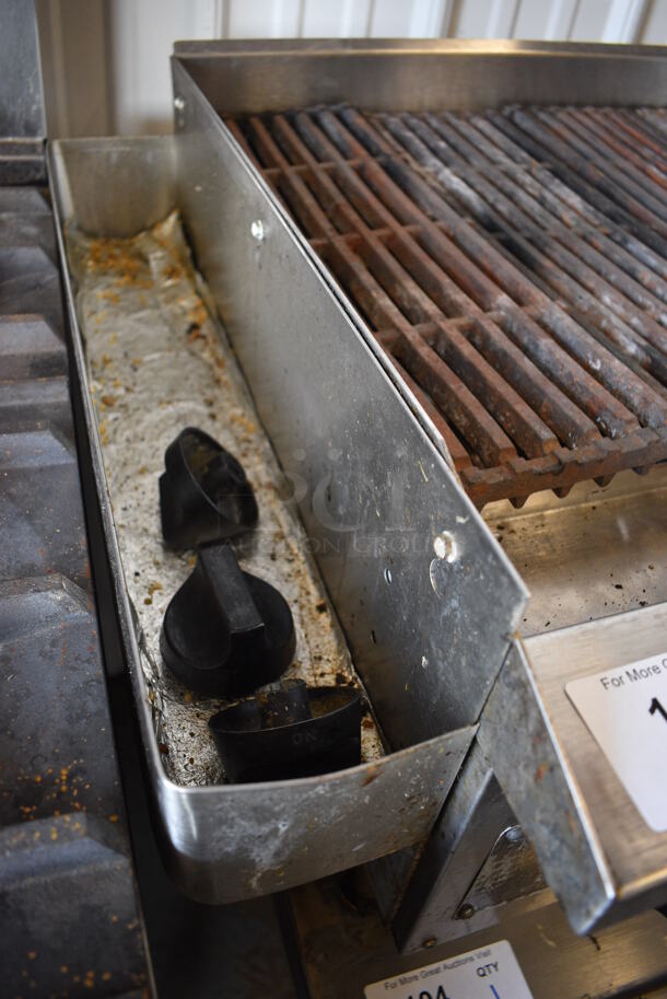 NICE! Stainless Steel Commercial Countertop Natural Gas Powered Charbroiler Grill w/ Attached Left Side Speedwell. 40x25x16 - Image 5 of 7