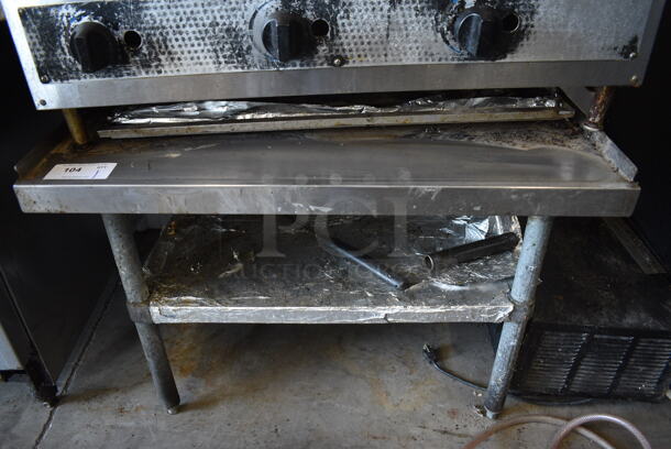 Stainless Steel Commercial Equipment Stand w/ Undershelf. 36x30x26 - Image 1 of 3