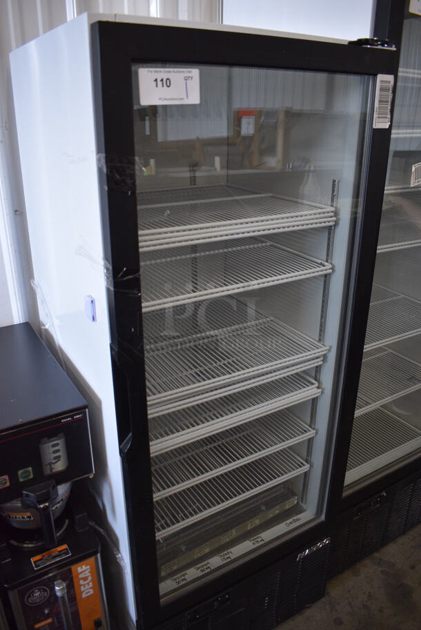 WOW! 2013 Habco Model SE12 Metal Commercial Single Door Reach In Cooler Merchandiser w/ Poly Coated Racks. 115 Volts, 1 Phase. 24x24x62. Tested and Working! - Image 3 of 6