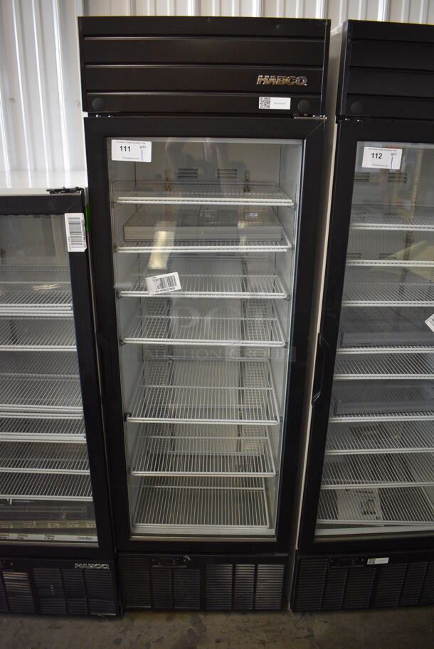 WOW! 2019 Habco Model SE18 Metal Commercial Single Door Reach In Cooler Merchandiser w/ Poly Coated Racks. 115 Volts, 1 Phase. 24x24x78. Tested and Working! - Image 1 of 5