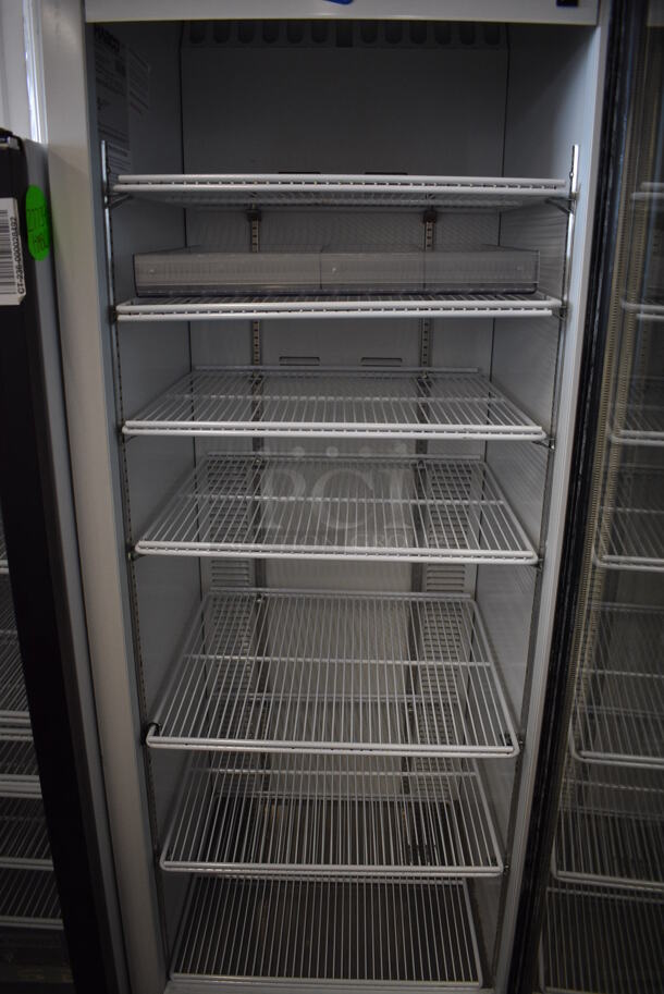 WOW! 2019 Habco Model SE18 Metal Commercial Single Door Reach In Cooler Merchandiser w/ Poly Coated Racks. 115 Volts, 1 Phase. 24x24x78. Tested and Working! - Image 4 of 5