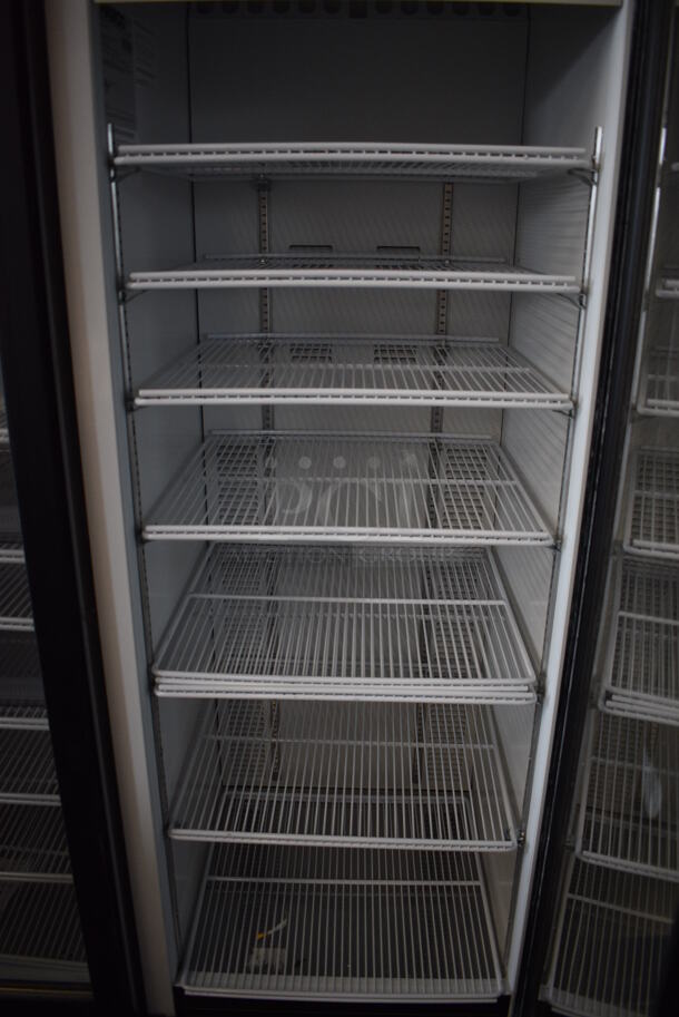 WOW! 2019 Habco Model SE18 Metal Commercial Single Door Reach In Cooler Merchandiser w/ Poly Coated Racks. 115 Volts, 1 Phase. 24x24x78. Tested and Working! - Image 4 of 5