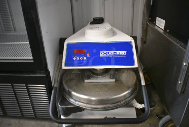 GREAT! DoughPro Model DP1100 Metal Commercial Countertop Dough Press. 120 Volts, 1 Phase. 18x28x20. Tested and Working!